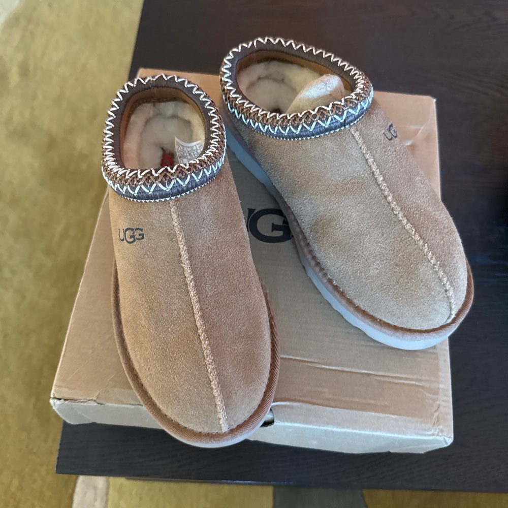 UGG Tan Suede Tasman Slippers